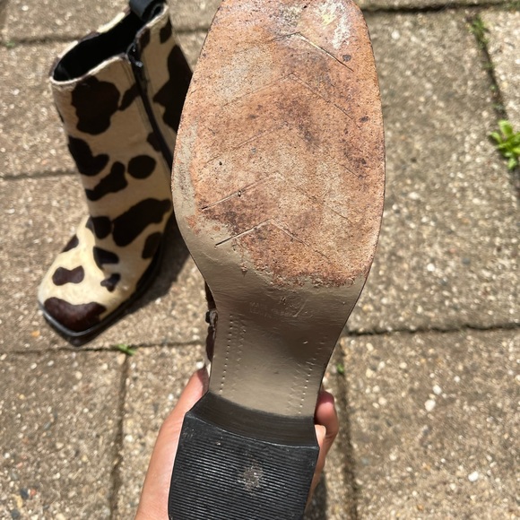 Vintage calf hair booties - Picture 4 of 5